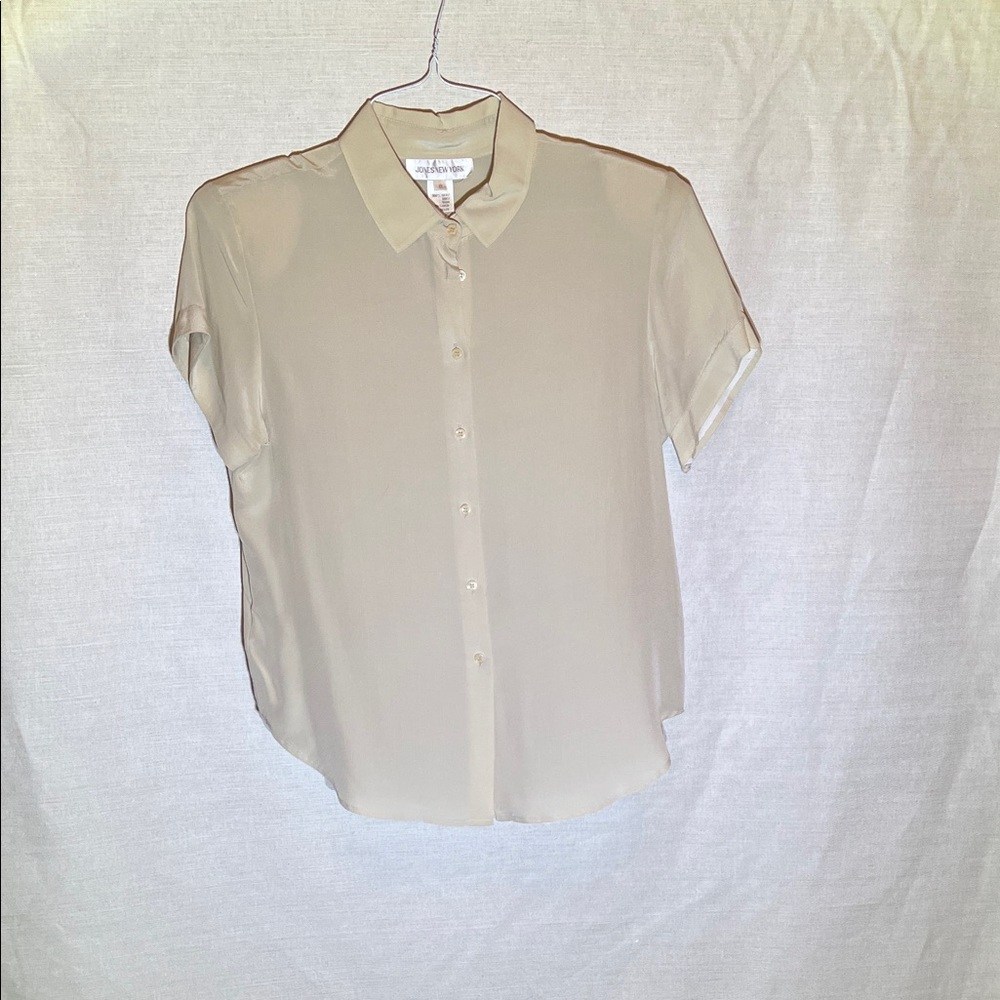 Jones New York Women's Beige Blouse